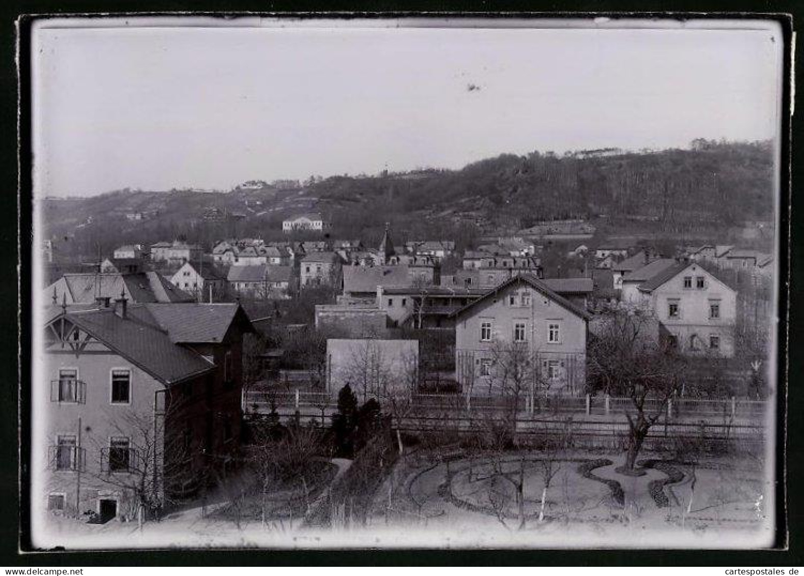 Fotografie Brück & Sohn Meissen, Ansicht Radebeul-Oberlössnitz, Blick über Die Häuser Der Ortschaft  - Places