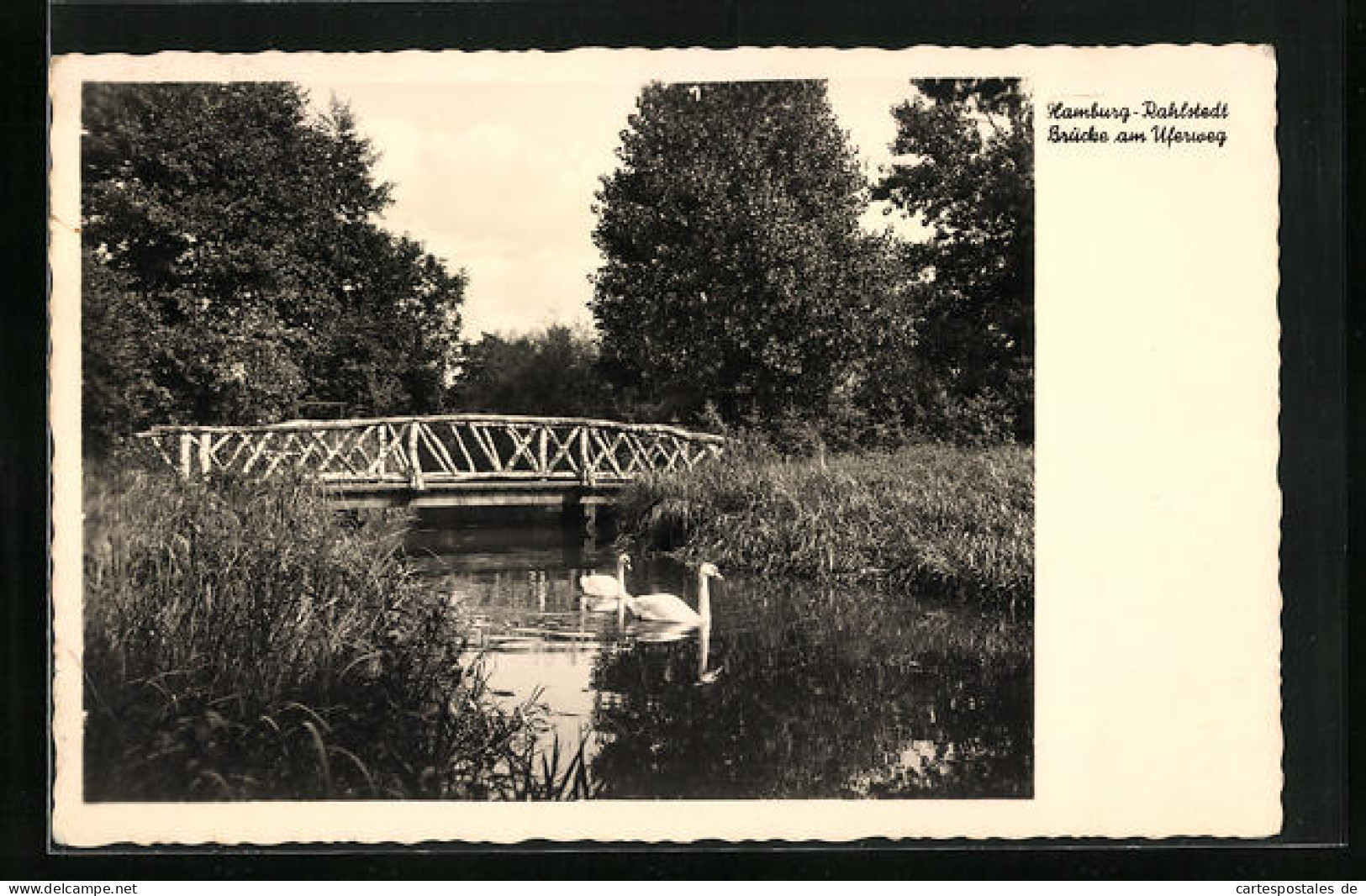 AK Hamburg-Rahlstedt, Brücke Am Uferweg  - Wandsbek