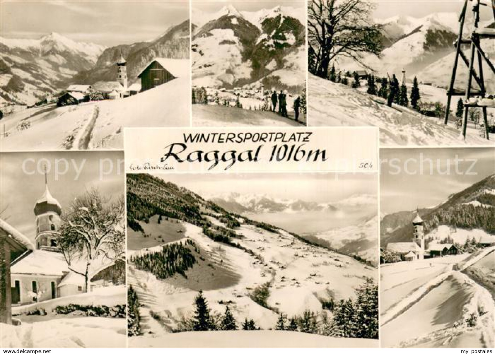73745210 Raggal AT Wintersportplatz Schnee Kirche Berge  - Sonstige & Ohne Zuordnung