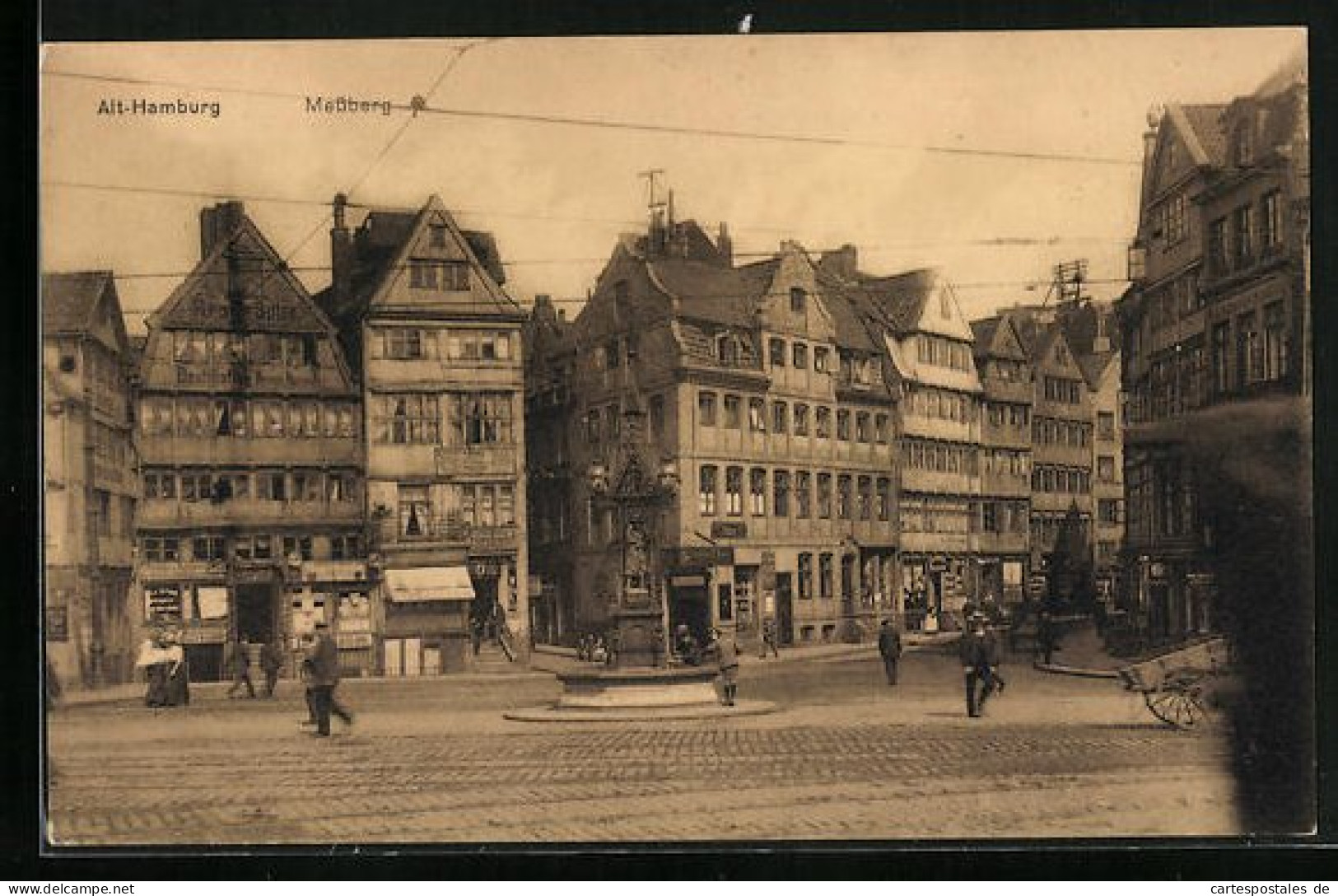 AK Hamburg, Messberg Mit Geschäften Und Brunnen  - Mitte