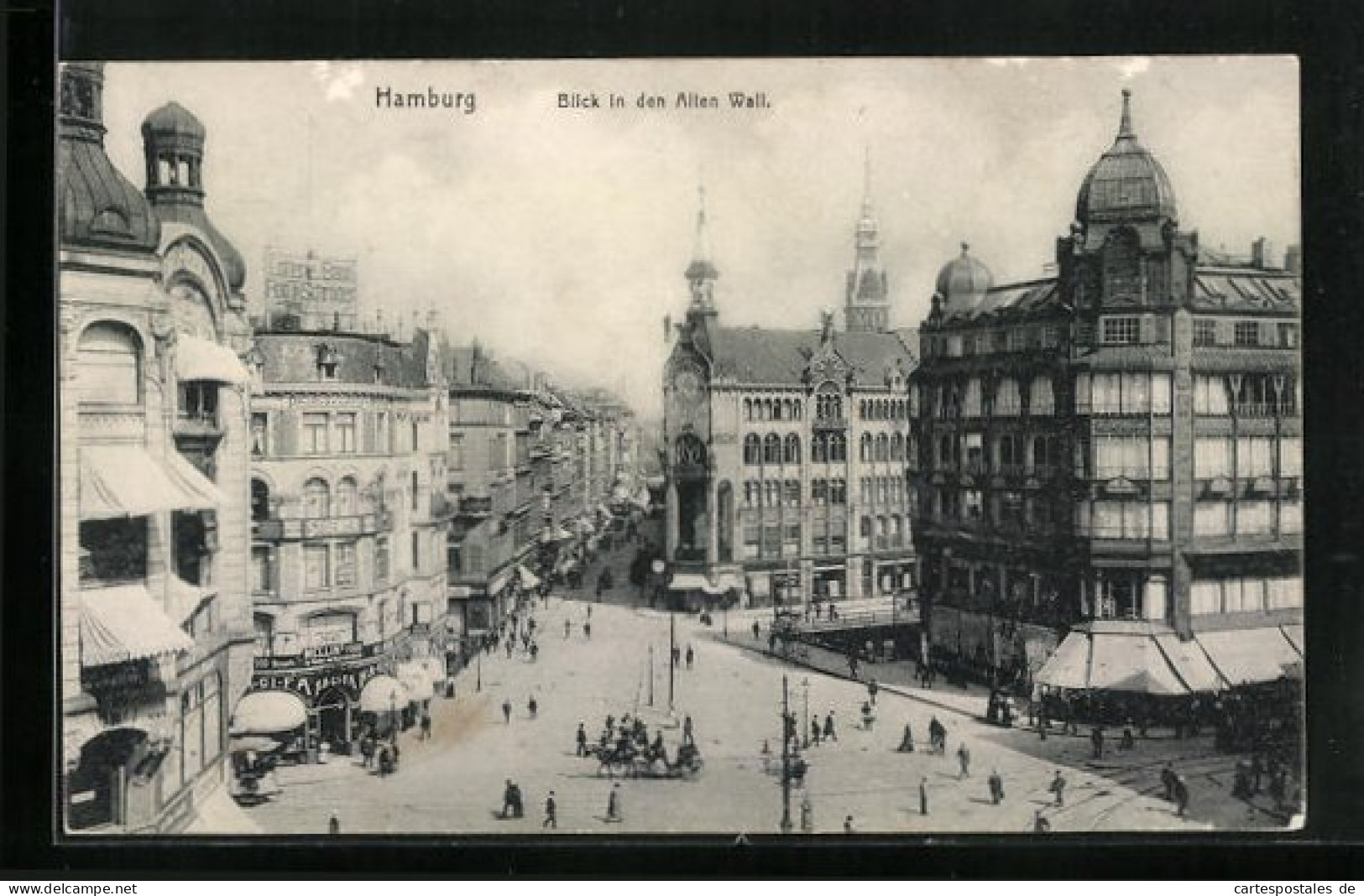 AK Hamburg, Blick In Den Alter Wall Mit Geschäften  - Mitte