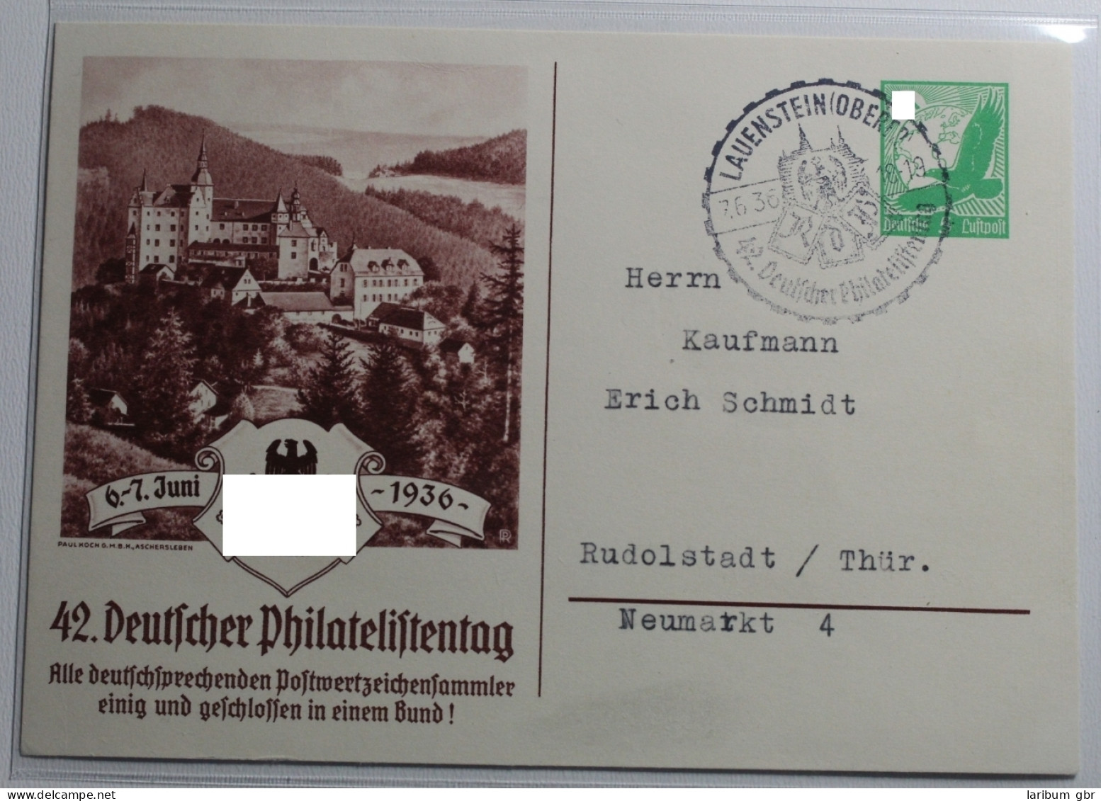 Deutsches Reich 529 Als Ganzsache 42. Deutscher Philatelistentag #BB604 - Sonstige & Ohne Zuordnung