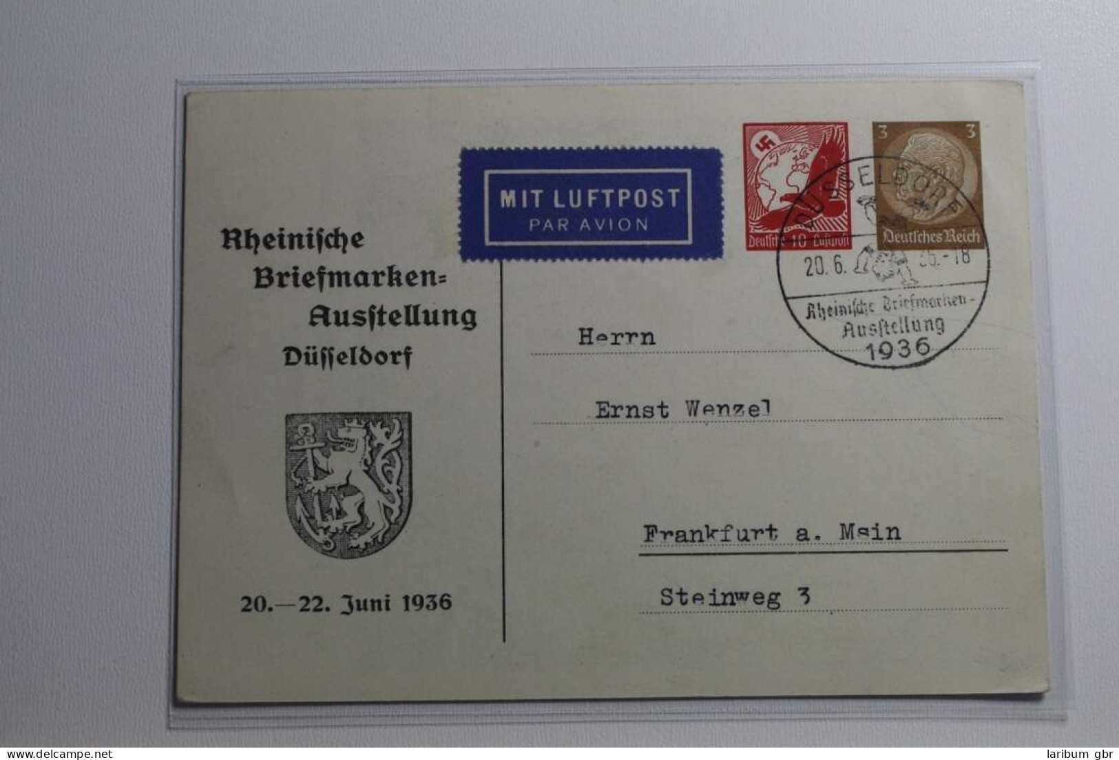 Deutsches Reich Rheinische Briefmarkenausstellung Düsseldorf 1936 #BB616 - Other & Unclassified