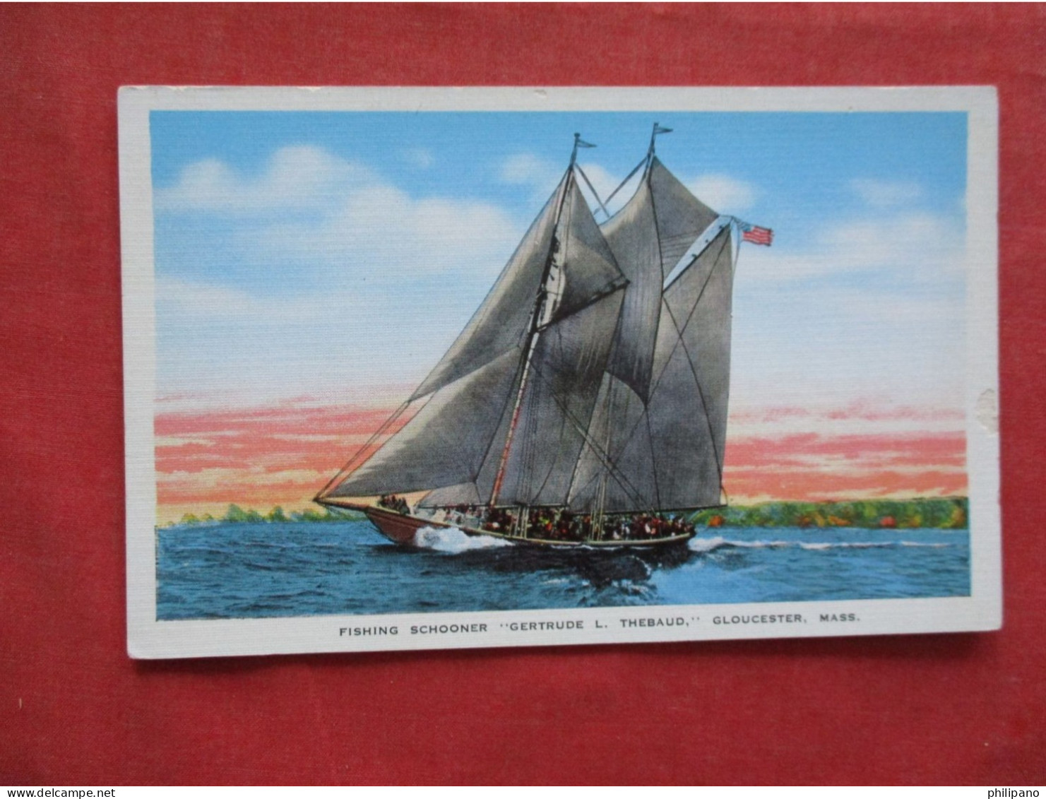 Fishing Schooner  Gertrude L Thebaud  Gloucester.Massachusetts  Ref 6395 - Altri & Non Classificati