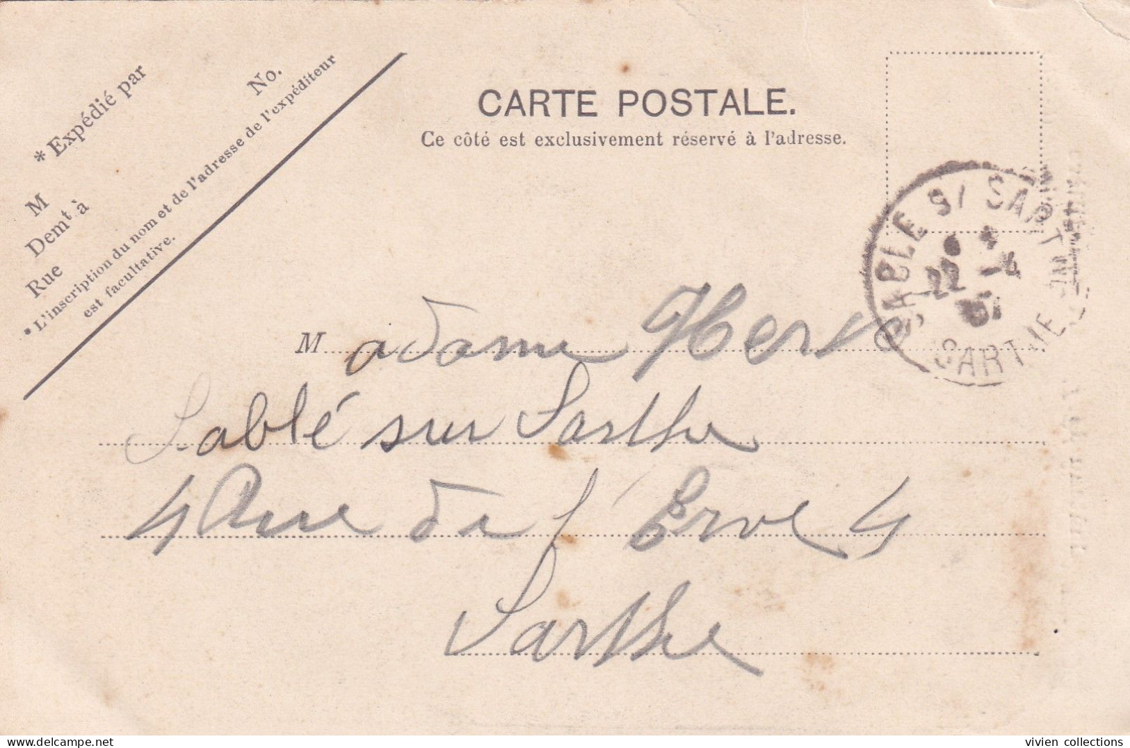 Genillé (37 Indre Et Loire) Château De La Bourdillère - Carte Précurseur Circulée 1907 - Genillé