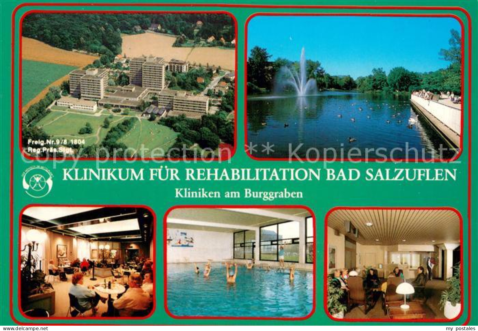 73744971 Bad Salzuflen Reha Klinikum Klinik Am Burggraben Fliegeraufnahme Fontae - Bad Salzuflen