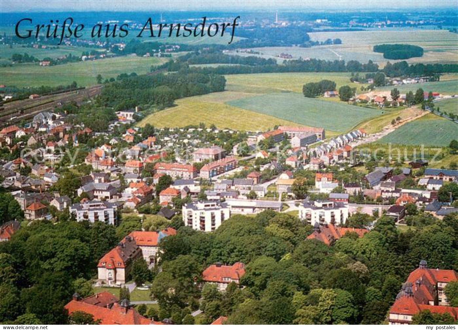 73744887 Arnsdorf Dresden Fliegeraufnahme Arnsdorf Dresden - Andere & Zonder Classificatie