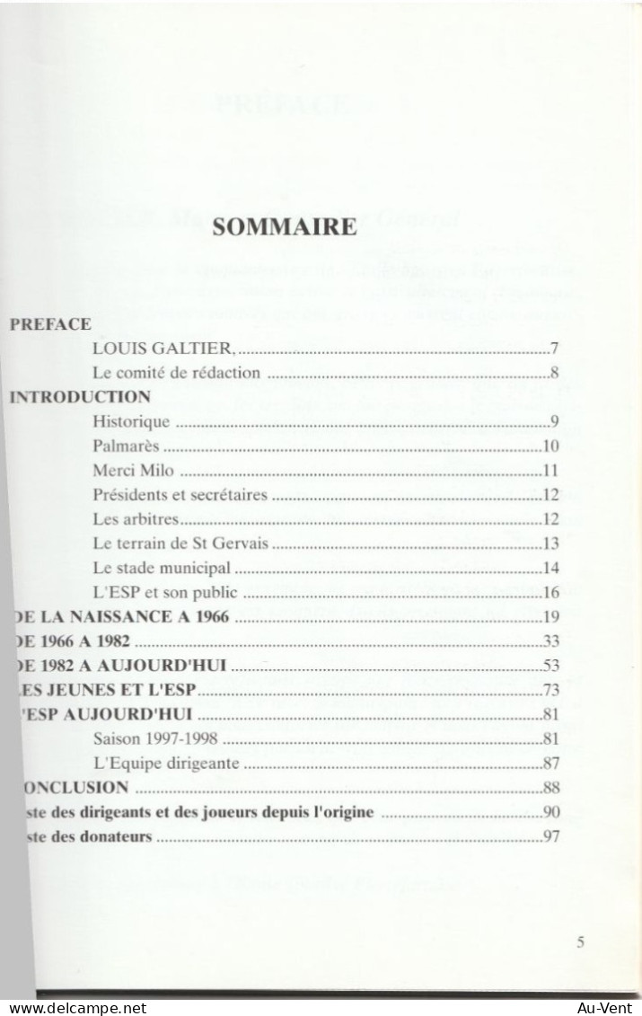 15 PIERREFORT CINQUANTE ANS DE L'ETOILE SPORTIVE PIERREFORTAISE  1948 1998 - Autres & Non Classés