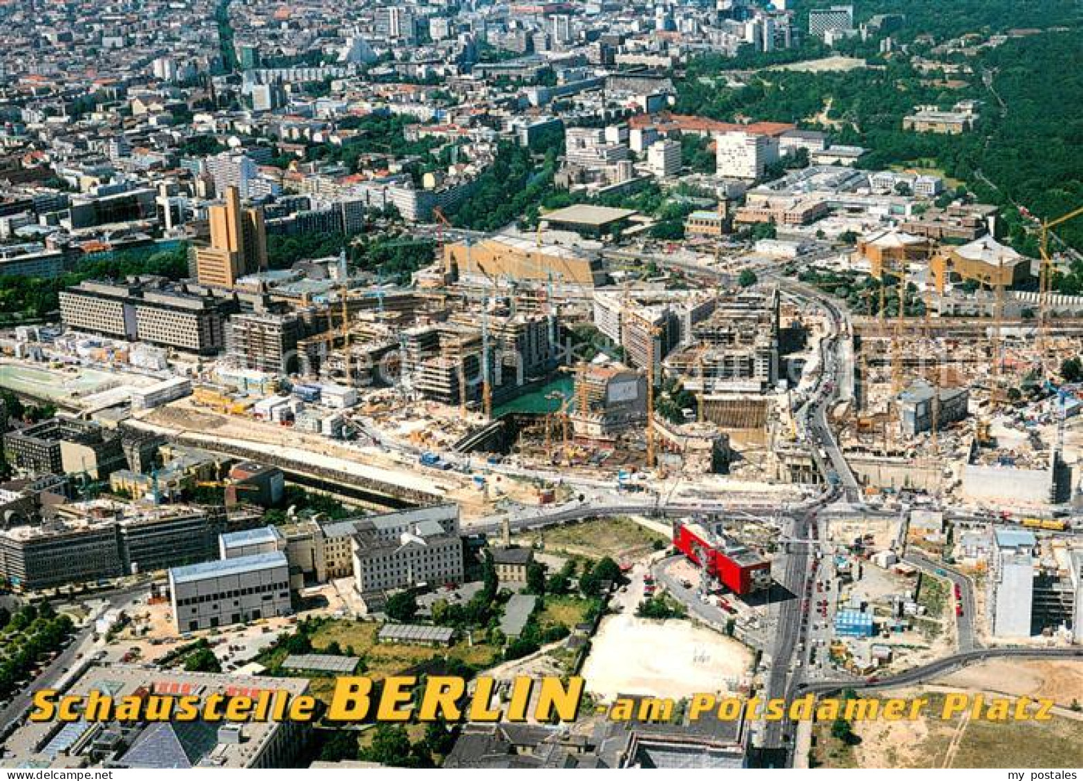 73744873 Berlin Baustelle Potsdamer Platz Fliegeraufnahme Berlin - Altri & Non Classificati