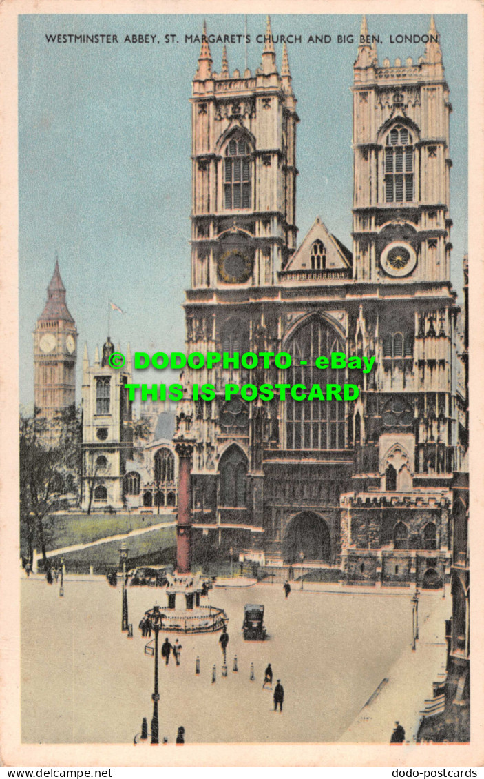 R544042 Westminster Abbey. St. Margarets Church And Big Ben. London. No. 101 - Autres & Non Classés