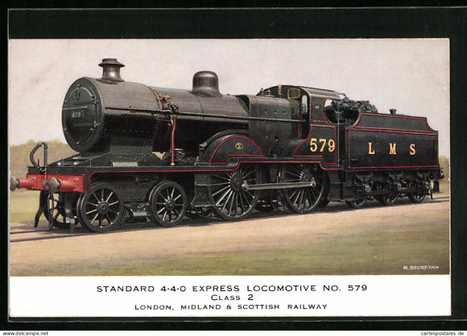 Pc Standard 4-4-0 Express Locomotive No. 579, Class 2  - Eisenbahnen