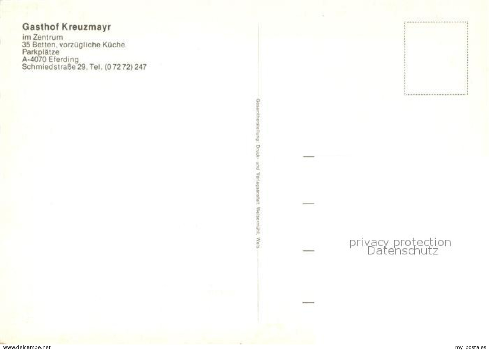 73744722 Eferding Gasthof Kreuzmayr Innenansicht  Eferding - Other & Unclassified