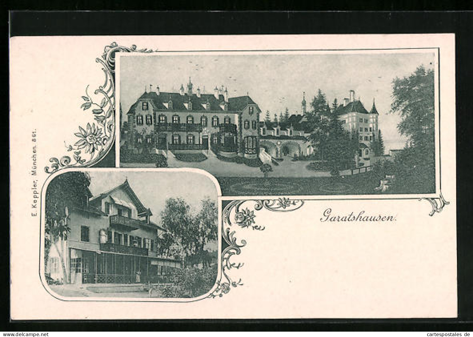 AK Garatshausen, Schloss, Gebäudeansicht  - Other & Unclassified