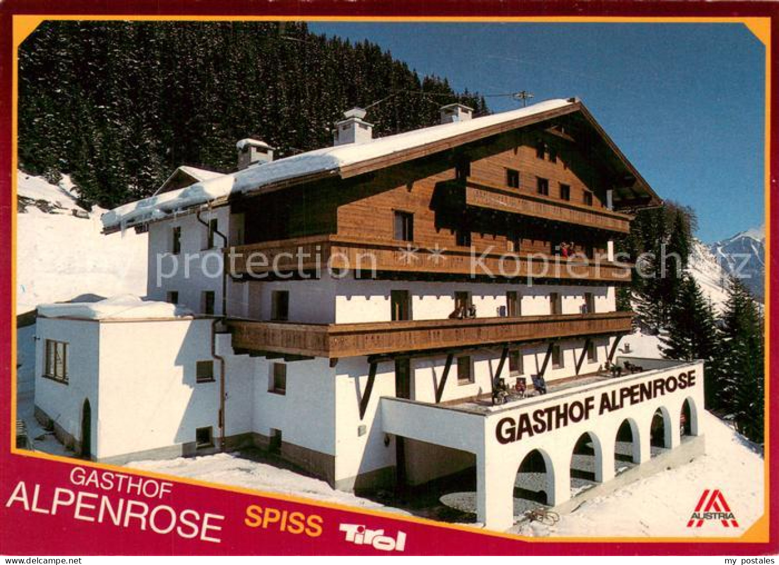 73744715 Spiss Gasthof Alpenrose Aussenansicht Winter Schnee Spiss - Autres & Non Classés