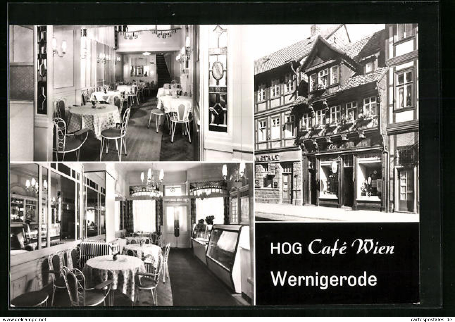 AK Wernigerode, HOG Café Wien, Innen- Und Aussenansicht  - Wernigerode