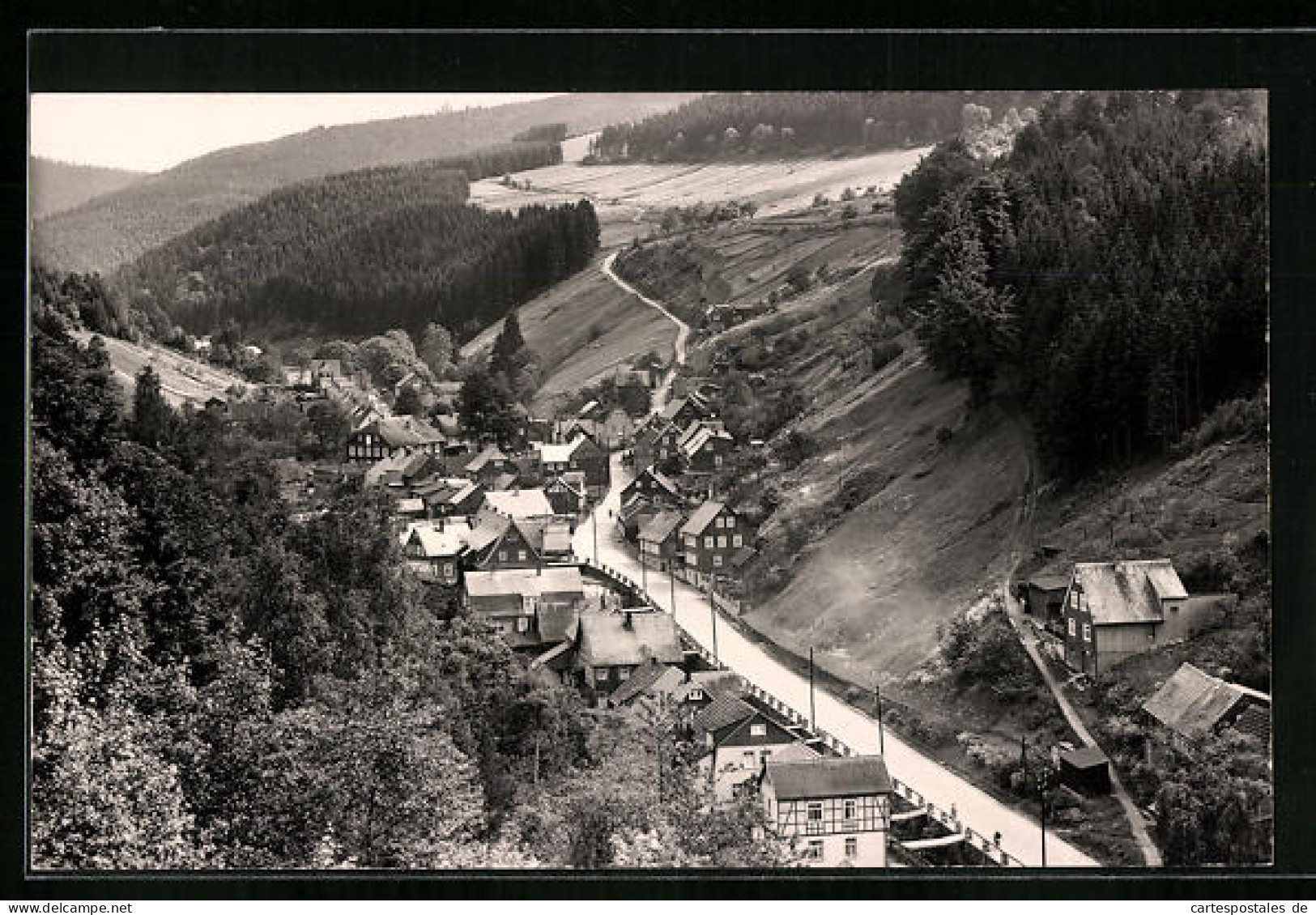 AK Katzhütte /Schwarzatal, Ortsansicht Aus Der Vogelschau  - Andere & Zonder Classificatie