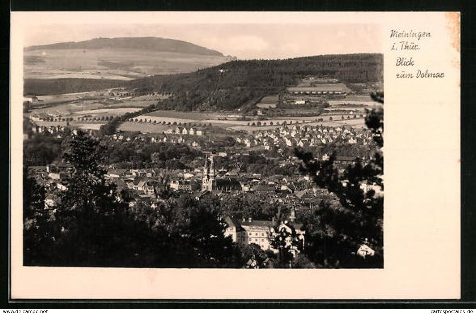 AK Meiningen I. Thür., Blick Zum Dolmar  - Meiningen