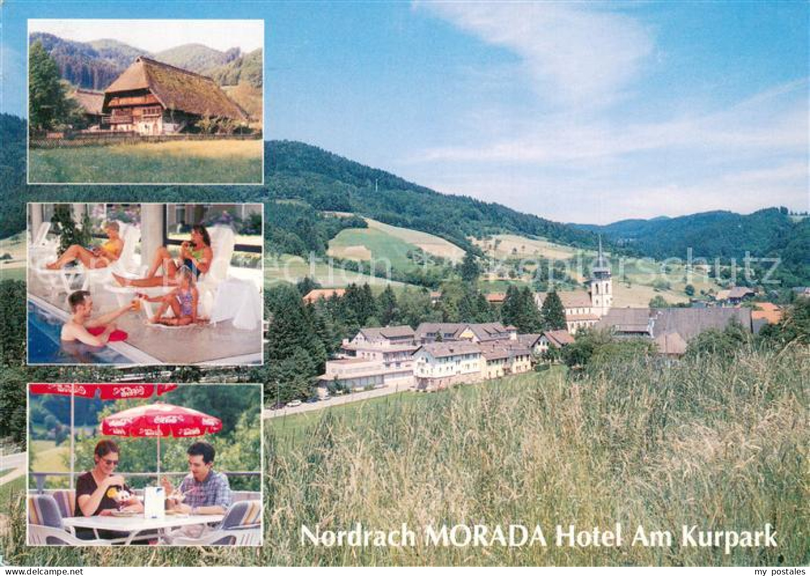 73744592 Nordrach Hotel Am Kurpark Ortsansicht Mit Kirche Landschaft Nordrach - Andere & Zonder Classificatie