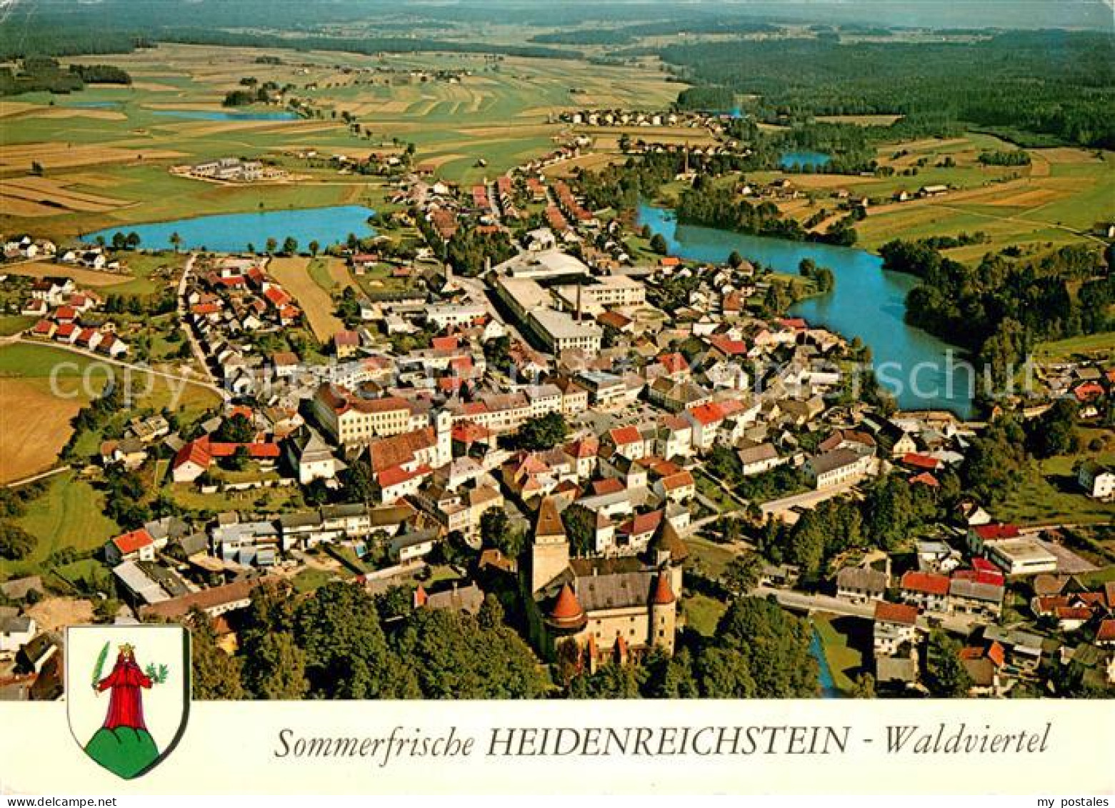 73744426 Heidenreichstein Fliegeraufnahme Gesamtansicht M. Burg Heidenreichstein - Sonstige & Ohne Zuordnung