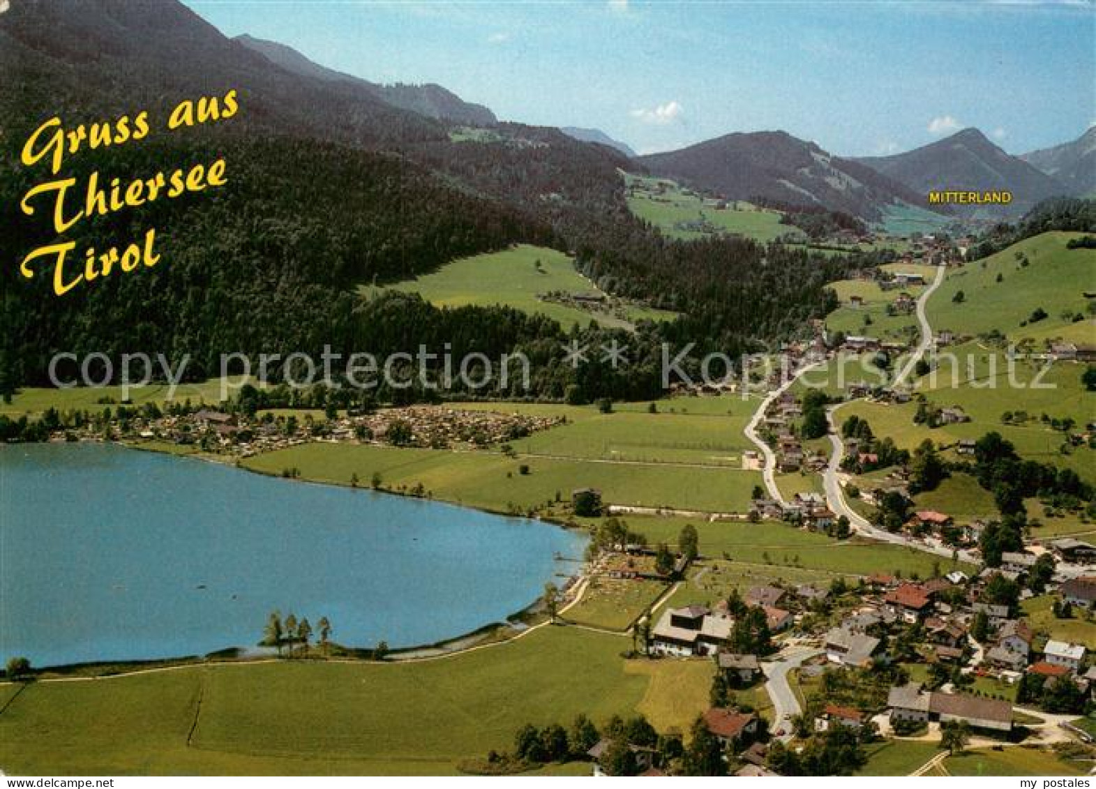 73744417 Thiersee Fliegeraufnahme Teilansicht M. See Thiersee - Sonstige & Ohne Zuordnung