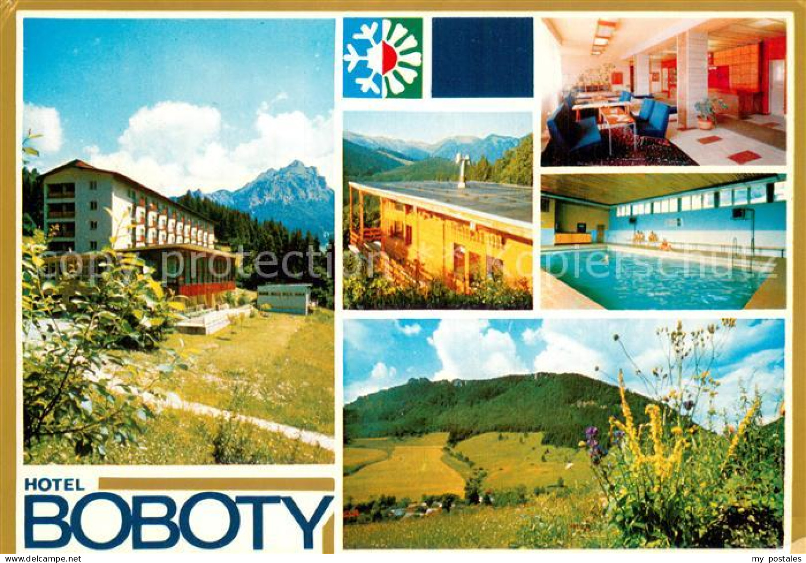 73744319 Mala Fatra SK Hotel Boboty Gastraum Hallenbad Panorama  - Slowakei