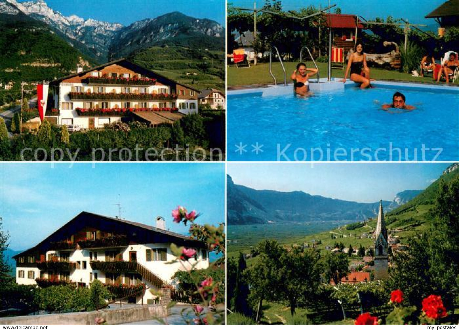 73744240 Tramin Weinstrasse  Pension Rechtenthal Pool Panorama Tramin Weinstrass - Autres & Non Classés