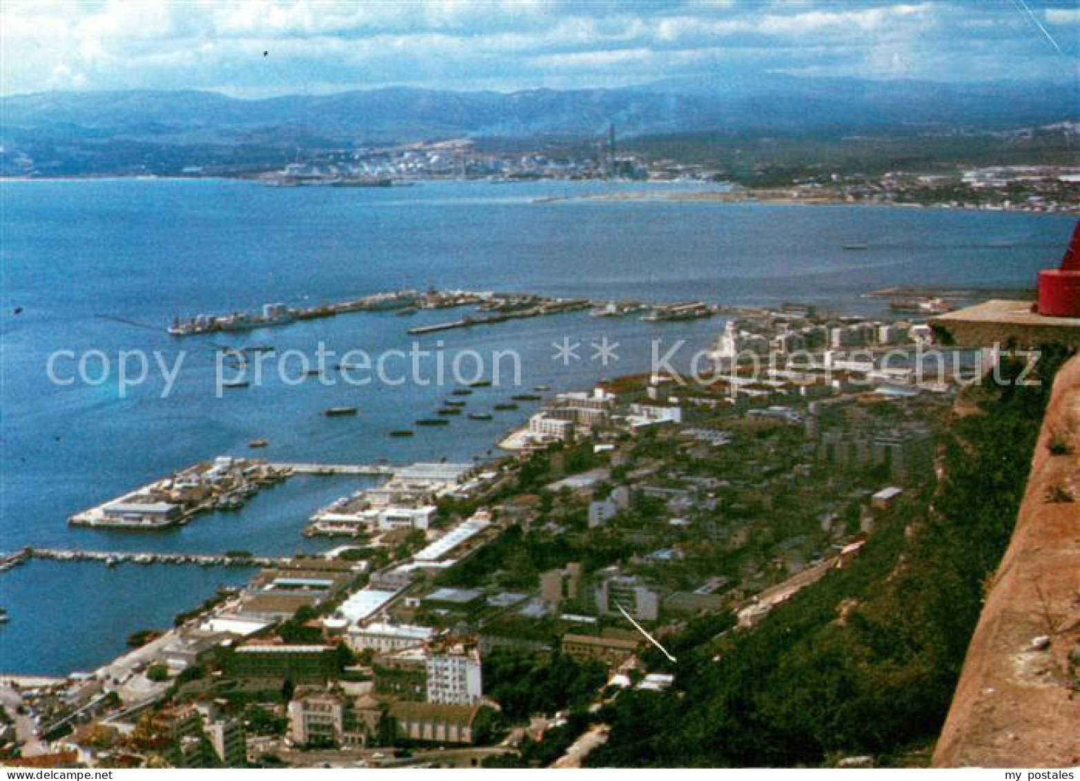 73744208 Gibraltar Stadt Hafen Und Algeciras Gibraltar - Gibraltar