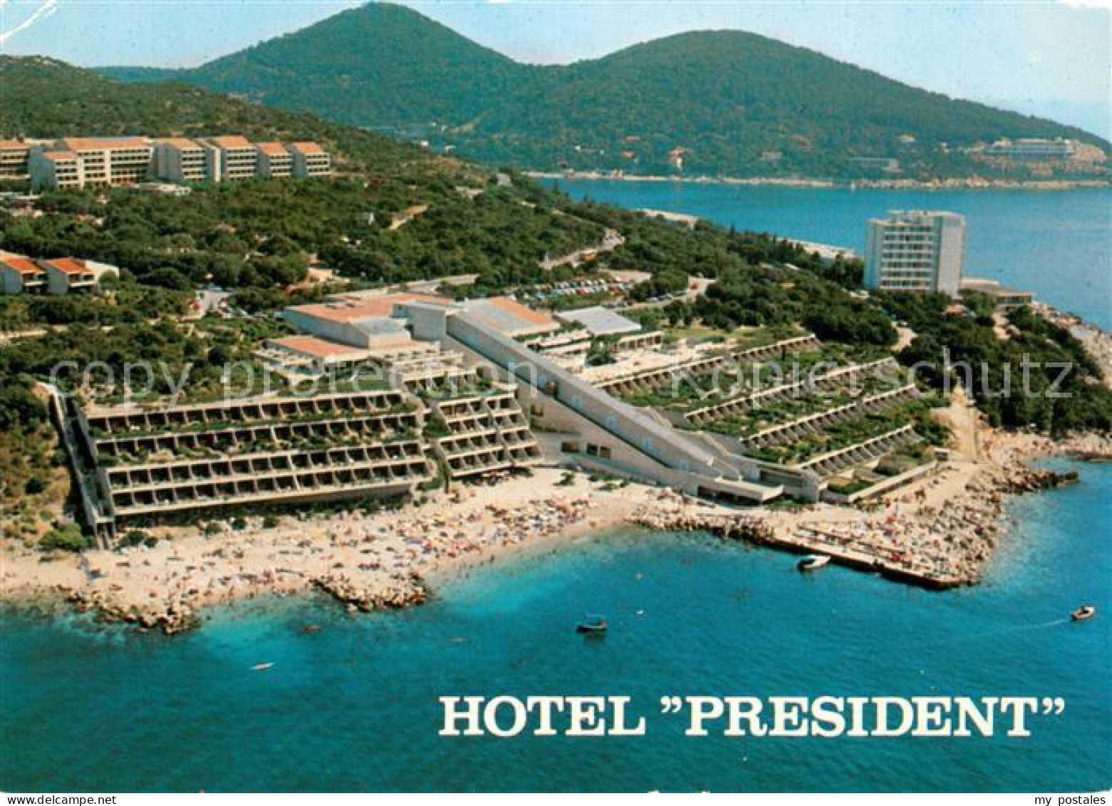 73744122 Dubrovnik Ragusa Hotel President Fliegeraufnahme Dubrovnik Ragusa - Croatie