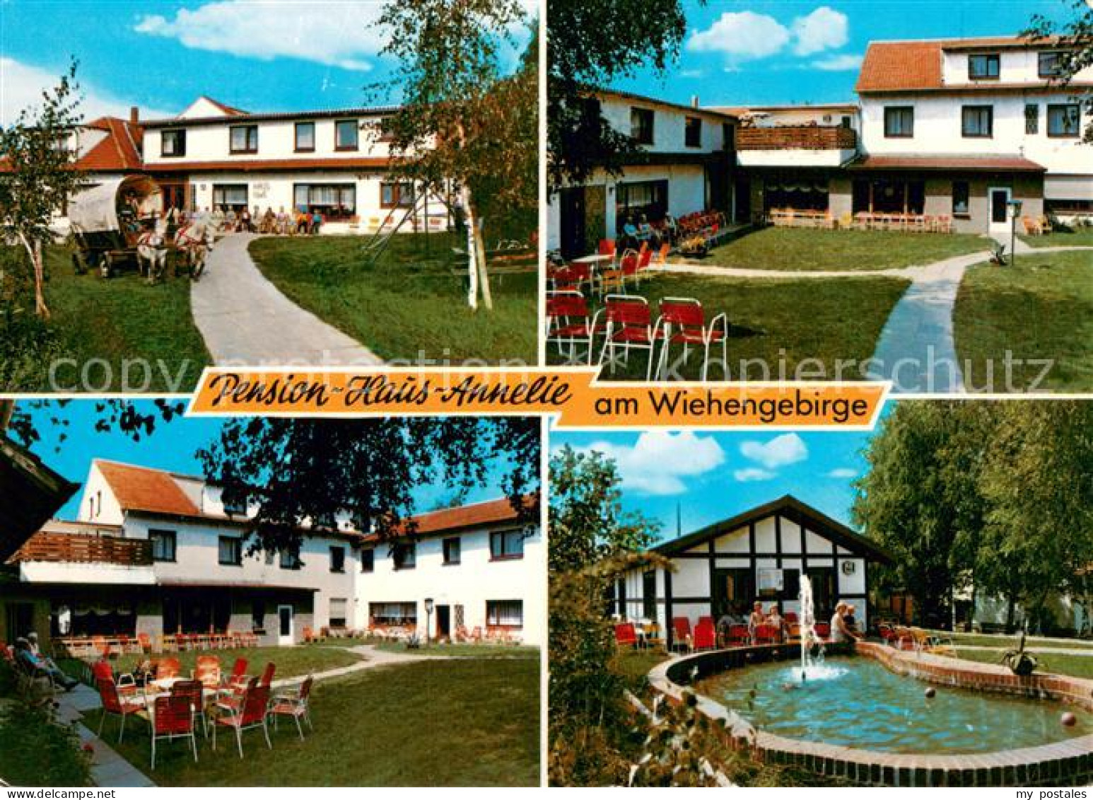 73744112 Bad Holzhausen Luebbecke Pension Haus Annelie Pferdewagen Freiterrasse  - Getmold