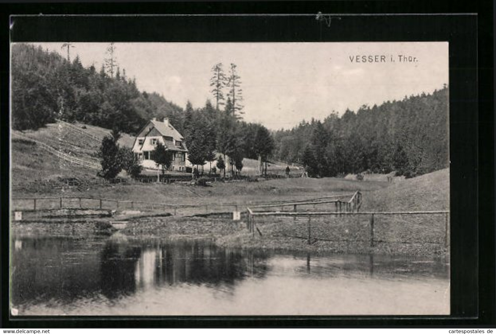 AK Vesser I. Thür., Landhaus Vom Wasser Aus  - Sonstige & Ohne Zuordnung