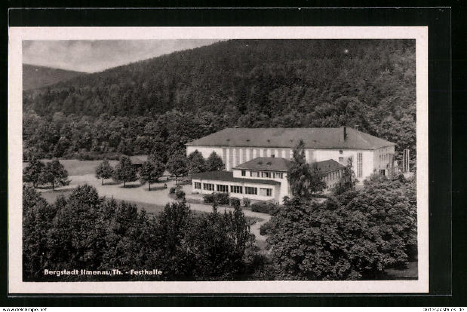 AK Ilmenau /Thür., Festhalle Aus Der Vogelschau  - Ilmenau