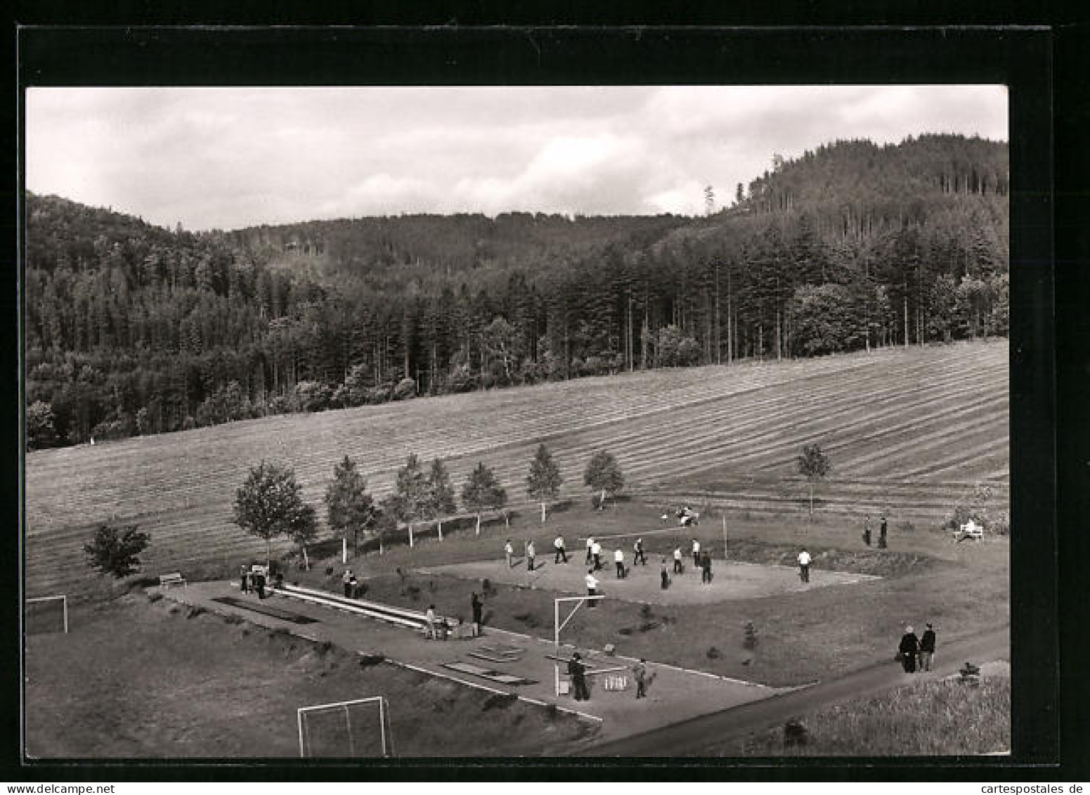 AK Rauschenbach /Erzgeb., FDGB-Erholungsheim Paul Gruner, Urlauber-Sportanlage  - Andere & Zonder Classificatie