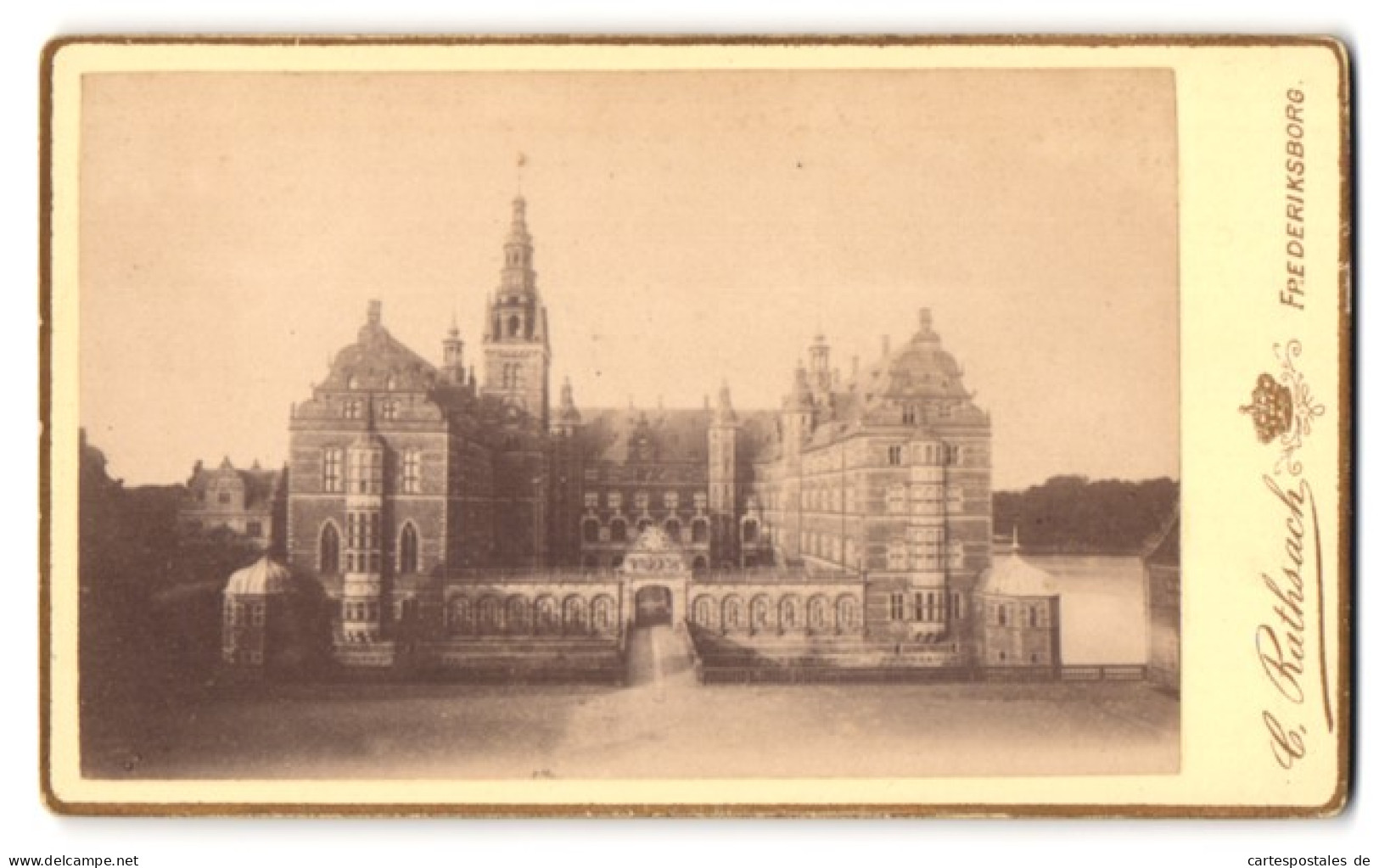 Fotografie C. Rathsach, Frederiksborg, Ansicht Frederiksborg, Blick Auf Das Schloss Frederiksborg  - Orte