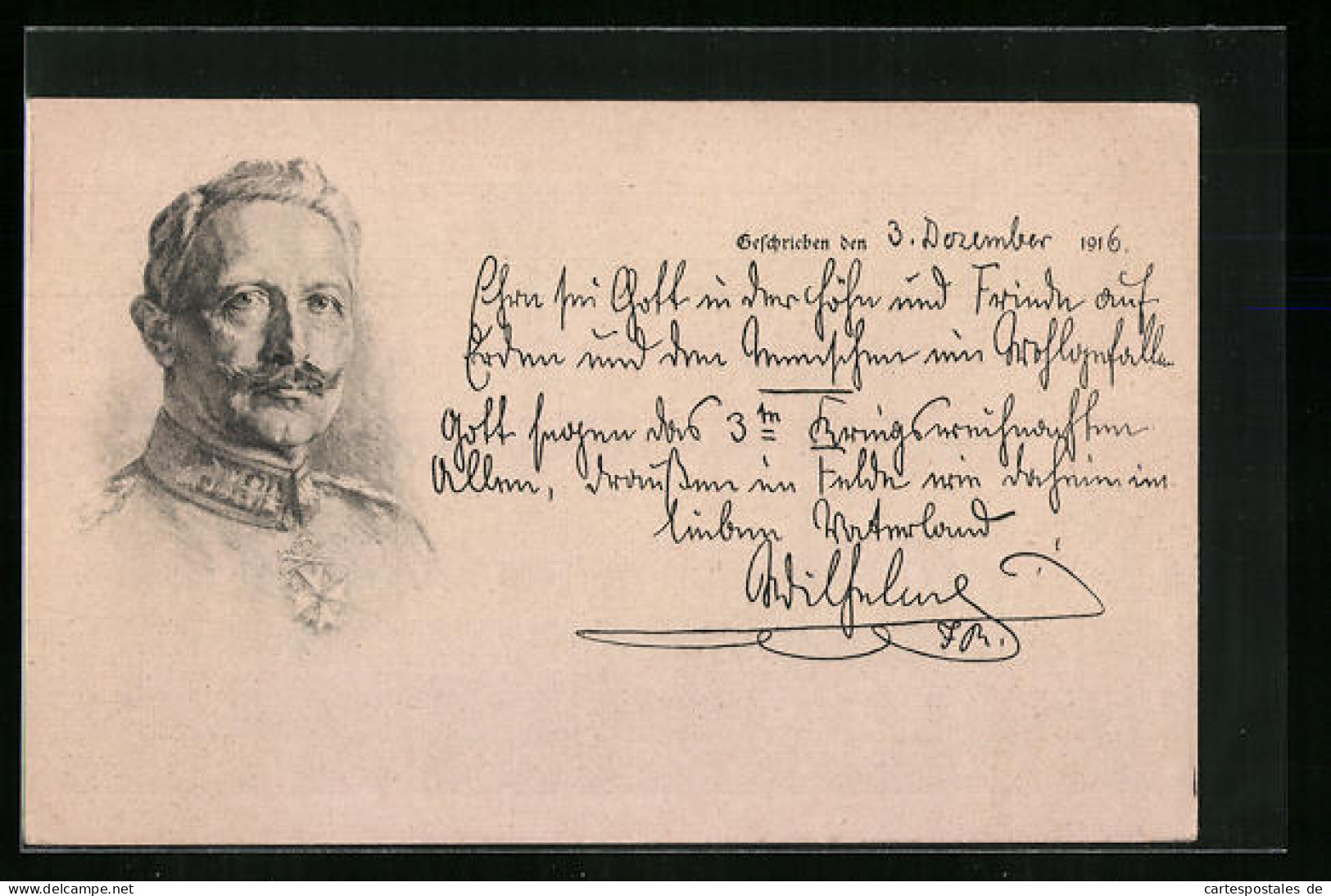 Künstler-AK Kaiser Wilhelm II. Mit Orden  - Familles Royales