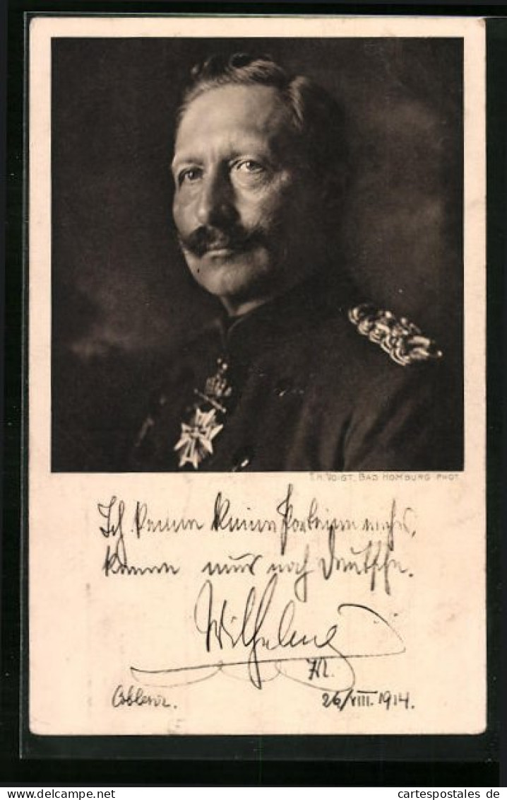 AK Kaiser Wilhelm II. Kennt Keine Parteien Mehr...  - Familles Royales