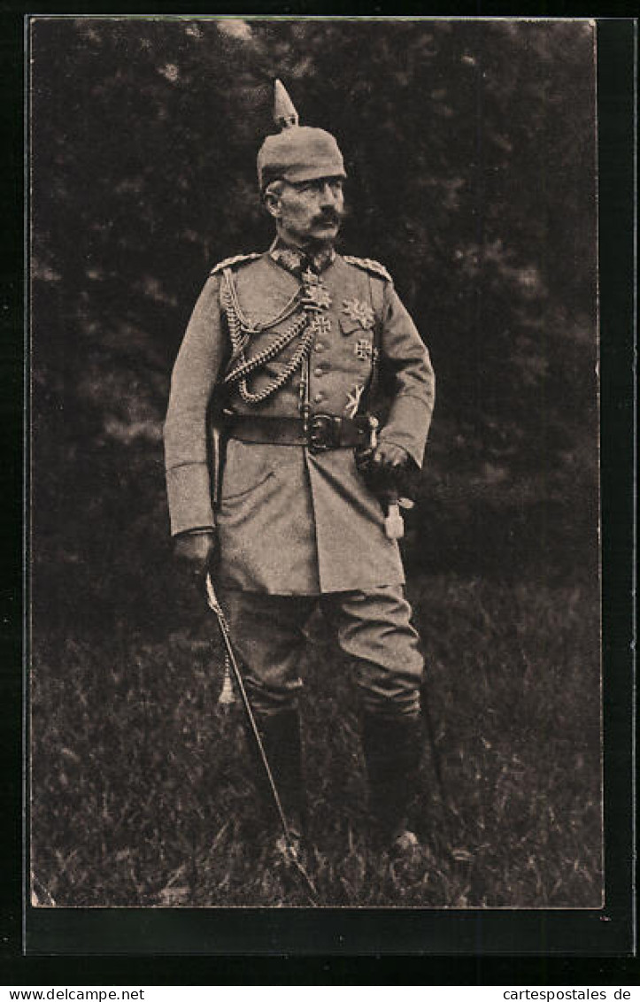 AK Kaiser Wilhelm II. Im Felde  - Königshäuser
