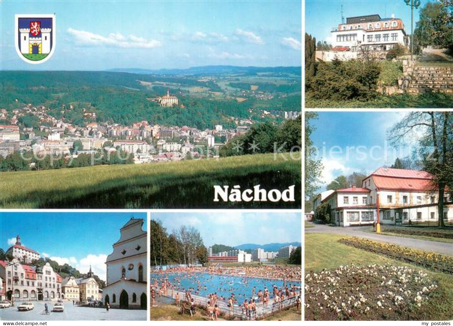 73744034 Nachod Tschechien Teilansichten M. Schwimmbad Nachod Tschechien - Czech Republic