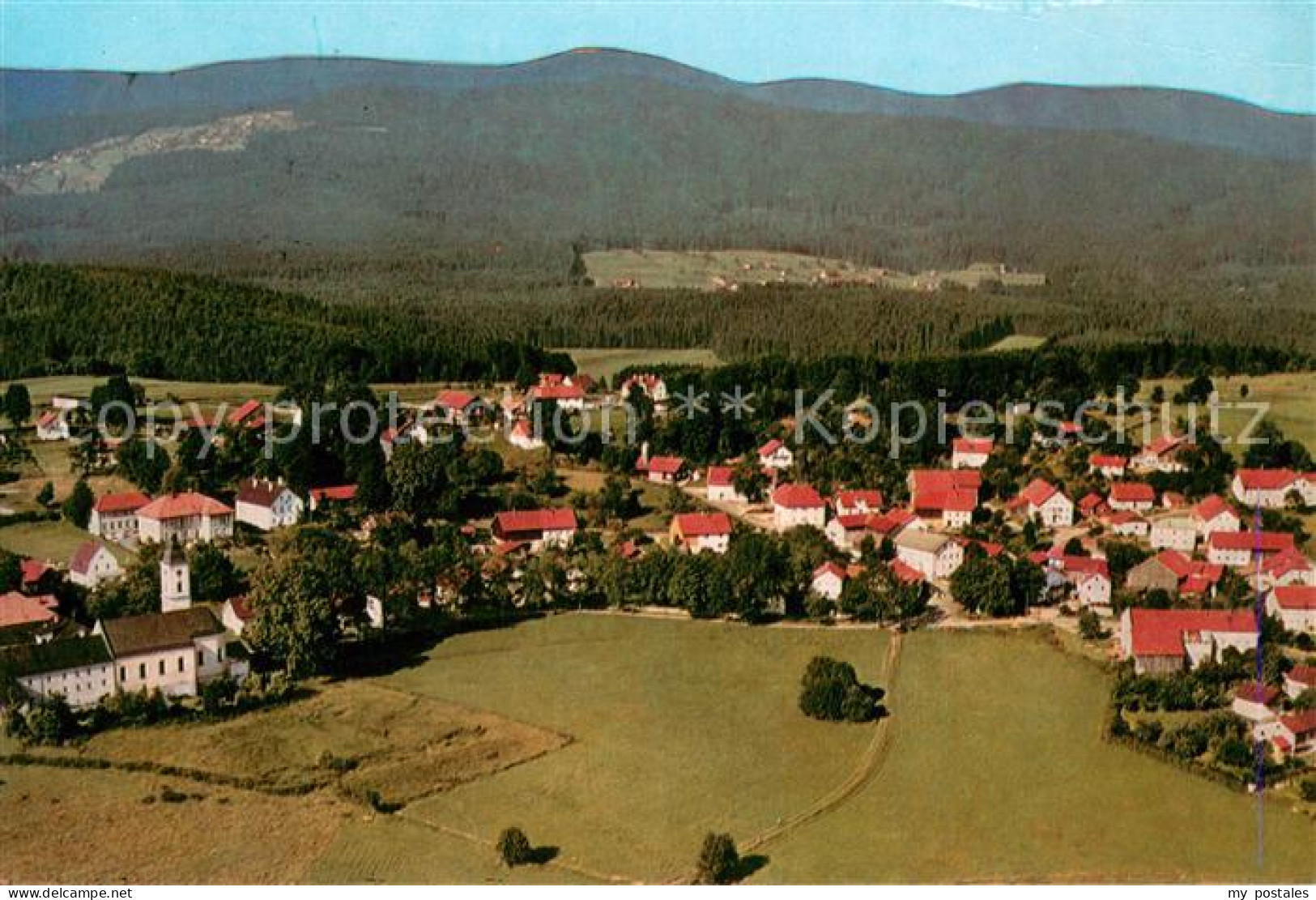 73744024 St Oswald Sankt Oswald-Riedlhuette Fliegeraufnahme Teilansicht M. Umgeb - Sonstige & Ohne Zuordnung