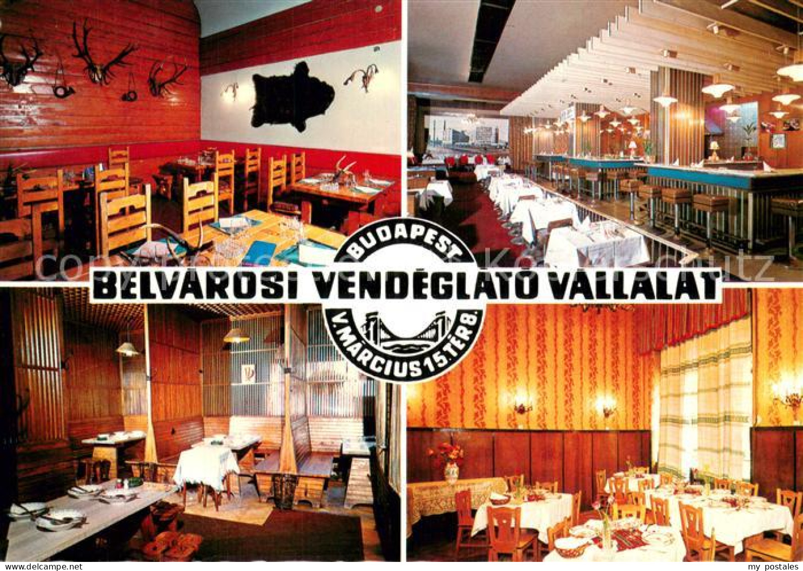 73744001 Budapest Belvarosi Vendeglato Vallalat Restaurant Budapest - Hongrie