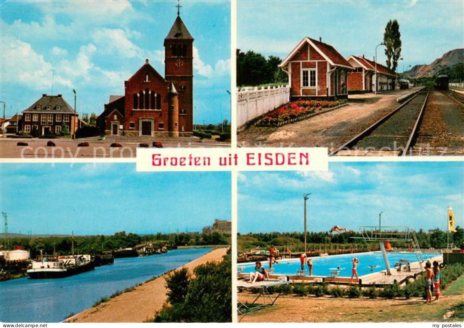 73743947 Eisden Boekhandel Senden Kanal Bahnhof Freibad Eisden - Autres & Non Classés