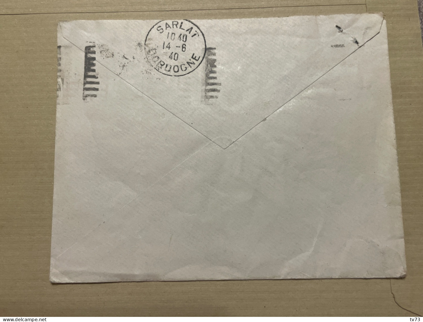 EB062b - Enveloppe Expédiée De PERIGUEUX Pour SARLAT - Oblitération Mécanique 1940 - Dordogne - Périgueux