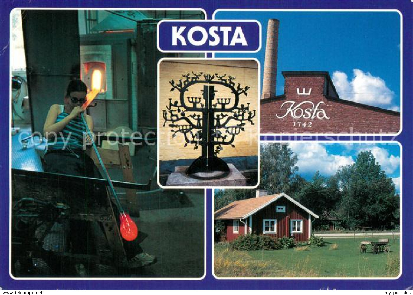 73743832 Kosta Sweden Glasblaeserei Glasblaeserin Huette  - Suède