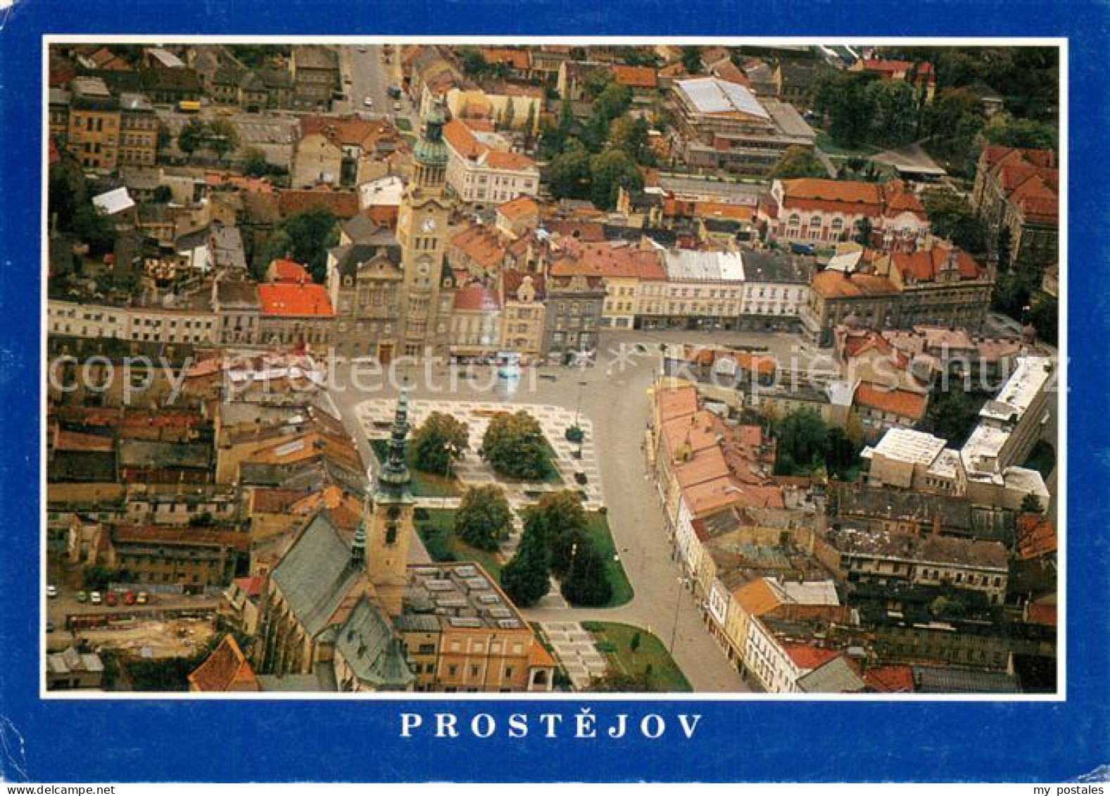 73743760 Prostejov Prossnitz CZ Masaryka Secesni Radnice Postavena Fliegeraufnah - Czech Republic