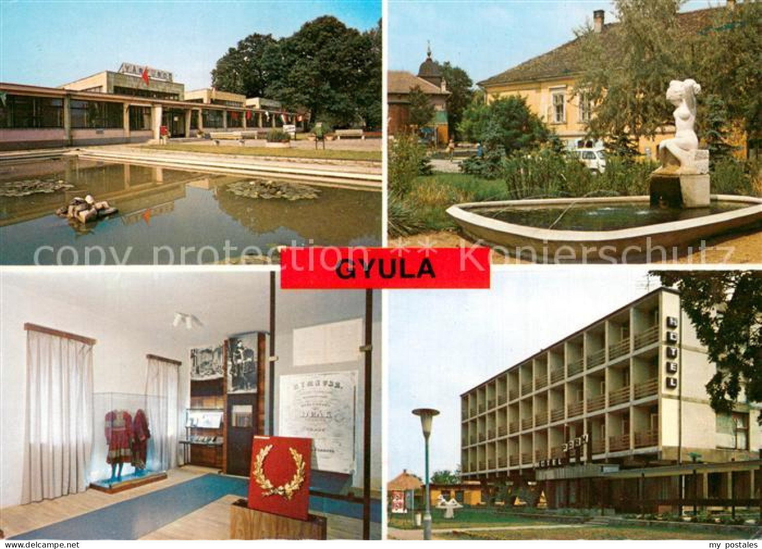 73743748 Gyula HU Teich Hotel Park Brunnen   - Hungary