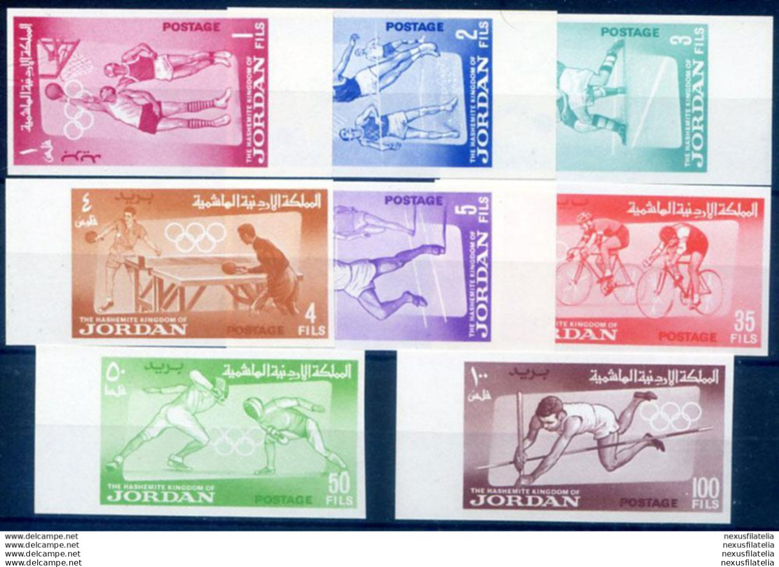 Sport. Olimpiadi Tokyo 1964. Non Dentellati. - Jordania