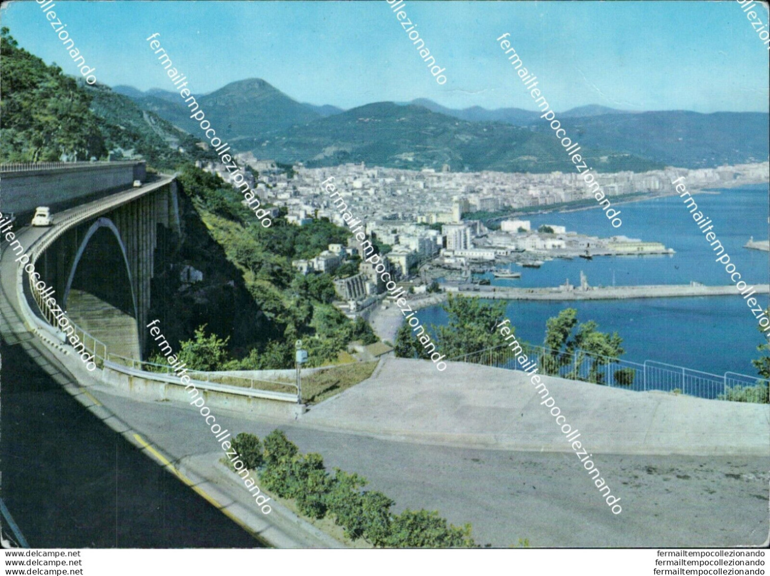 Ap598 Cartolina Salerno Citta' Panorama - Salerno