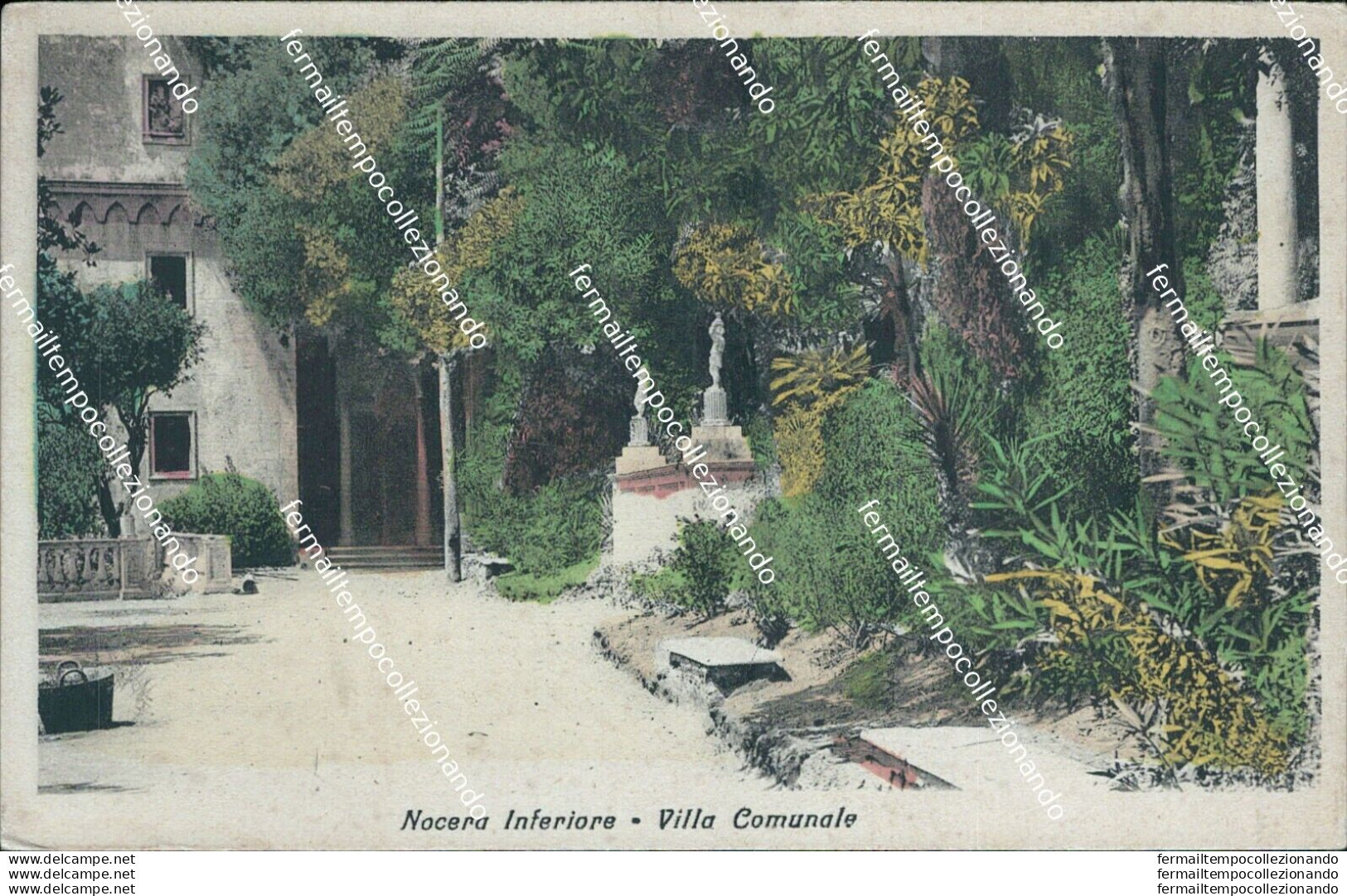 Bh46 Cartolina Nocera Inferiore Villa Comunale Provincia Di Salerno - Salerno