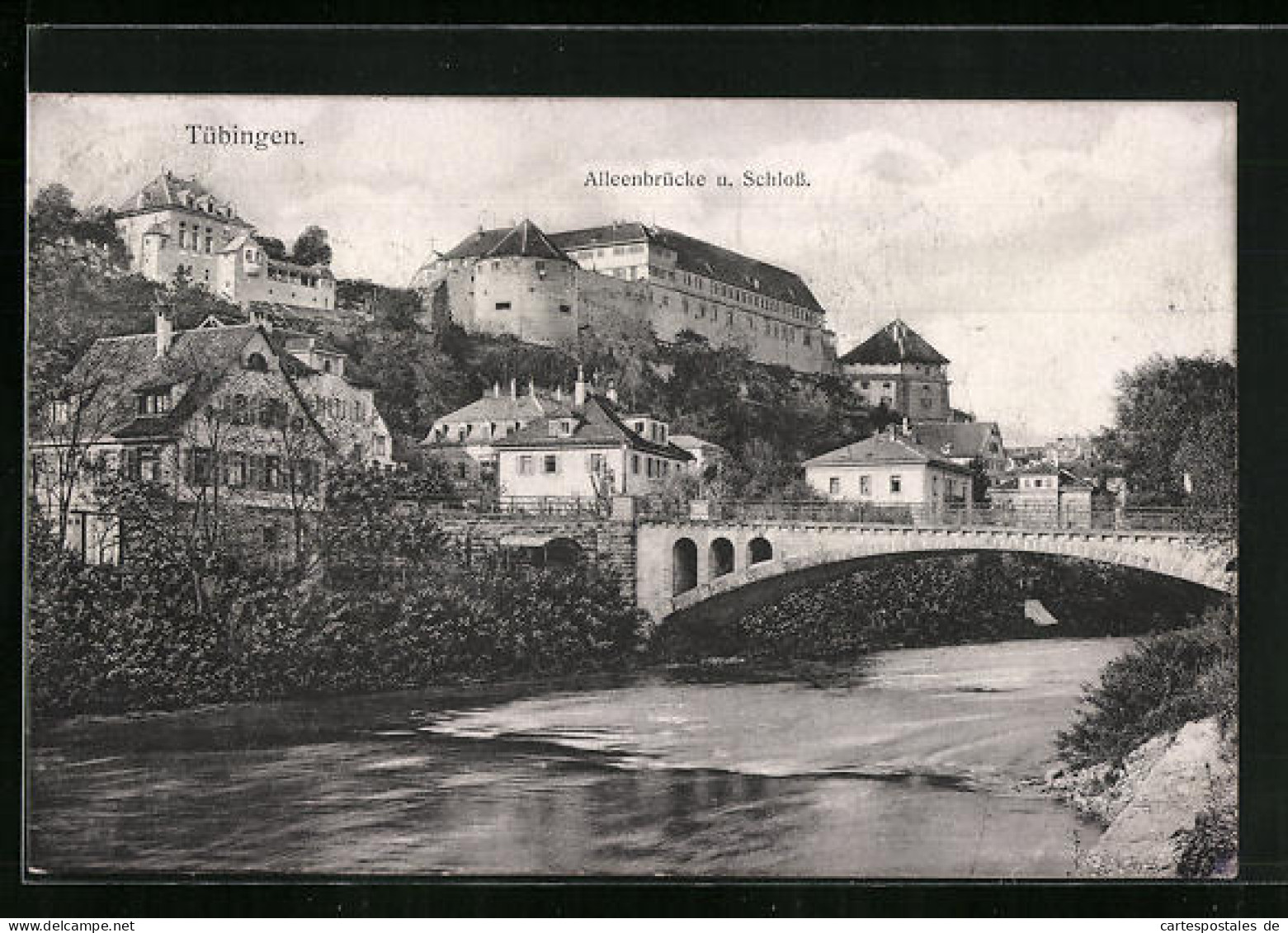 AK Tübingen, Alleenbrücke Und Schloss  - Tuebingen