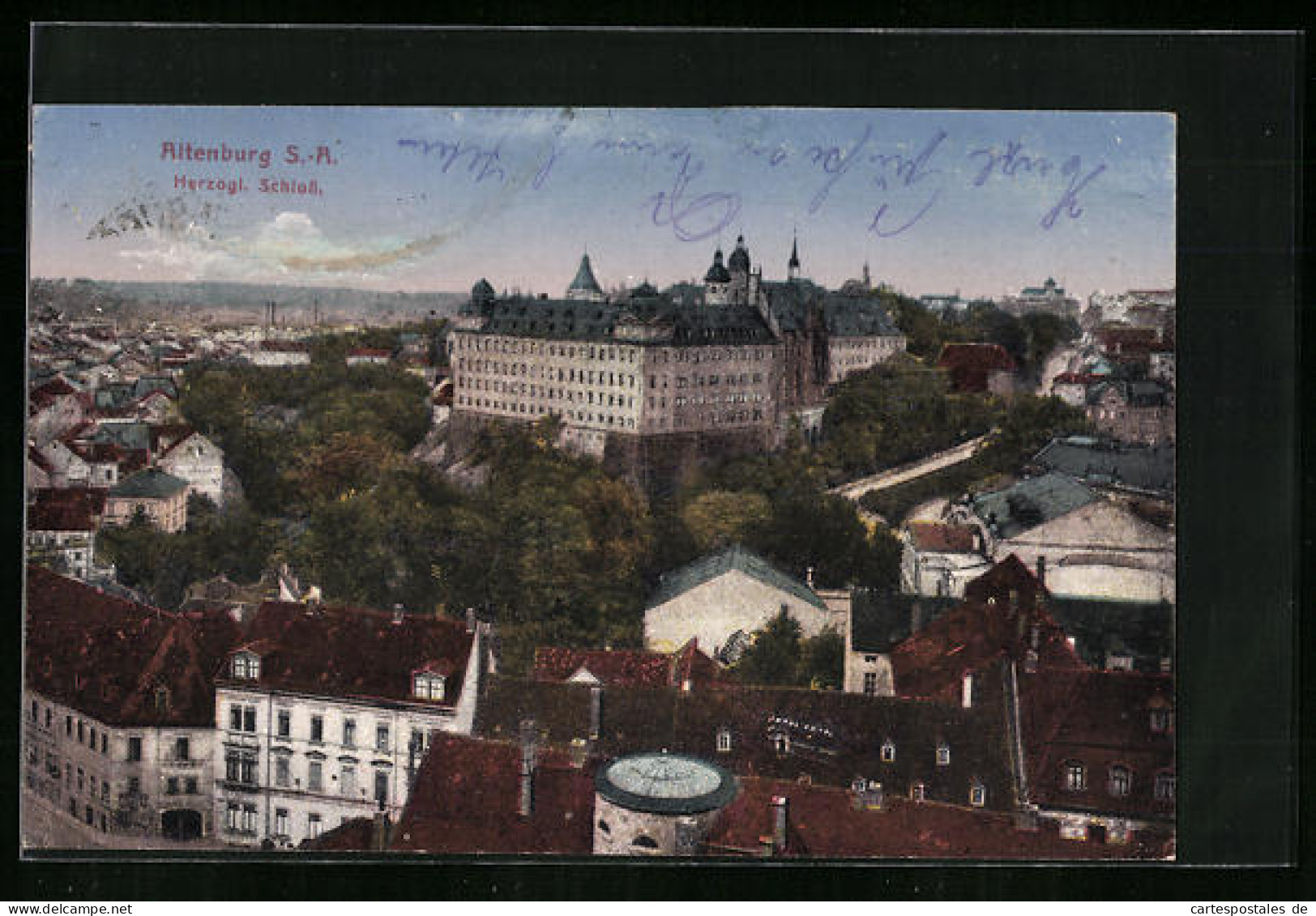 AK Altenburg /S.-A., Herzogliches Schloss Aus Der Vogelschau  - Altenburg