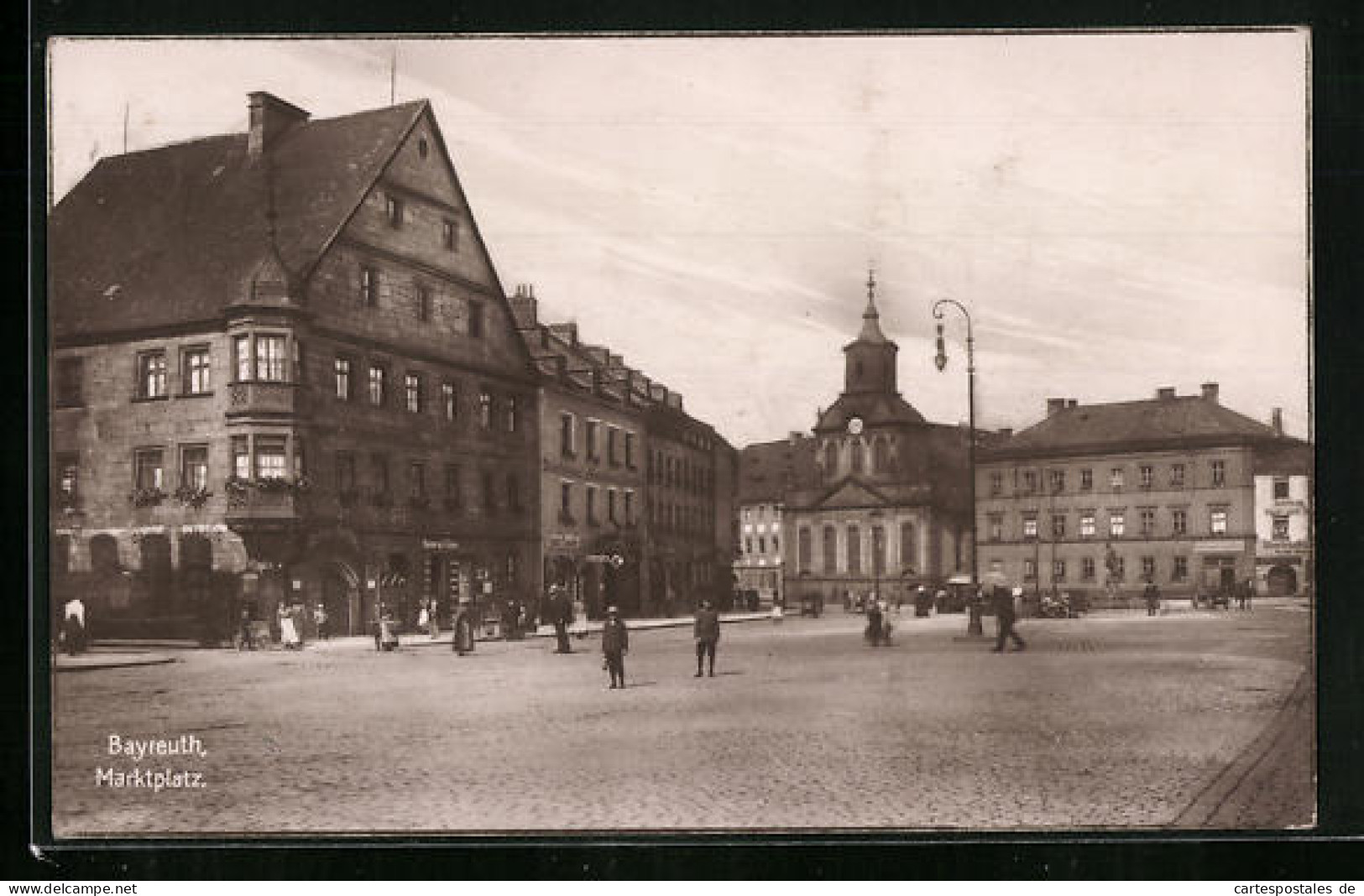 AK Bayreuth, Marktplatz Mit Kirche  - Bayreuth